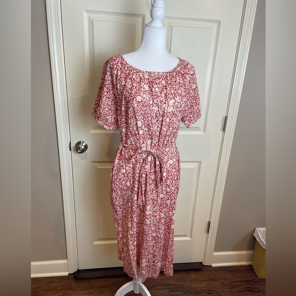 New with tags Faherty Carmel Organic Cotton Midi Dress - Picture 4 of 12